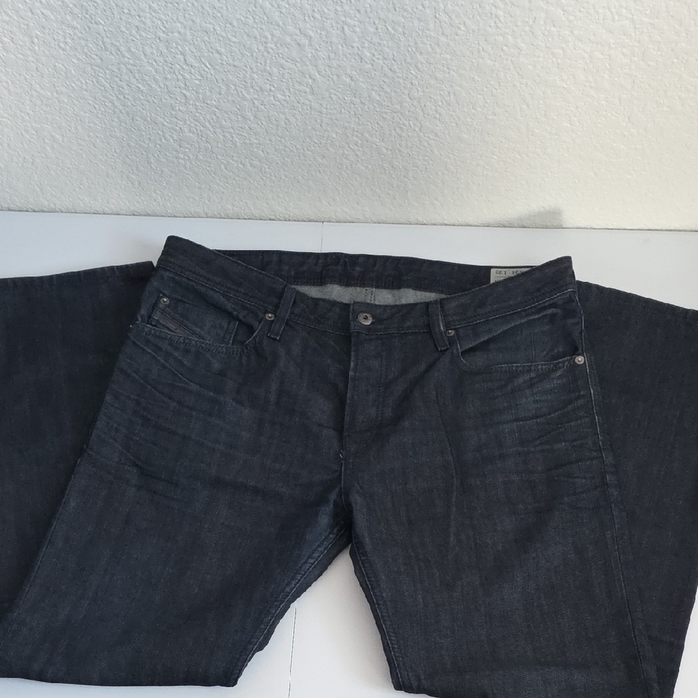 Diesel Men's Deep Indigo Relaxed Jeans